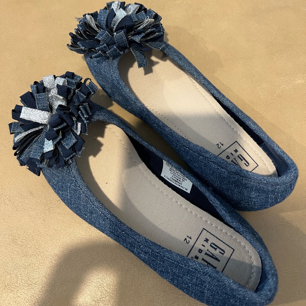 NEW girls fancy jeans shoes from GAP size 12.